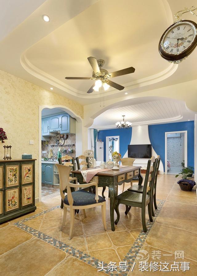 140平米地中海风格装修效果图,汇君城140平米三室轻奢装修风格