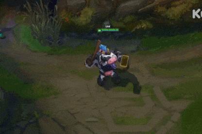 lol牛头奶牛回城特效,lol牛头皮肤奶牛嘲讽