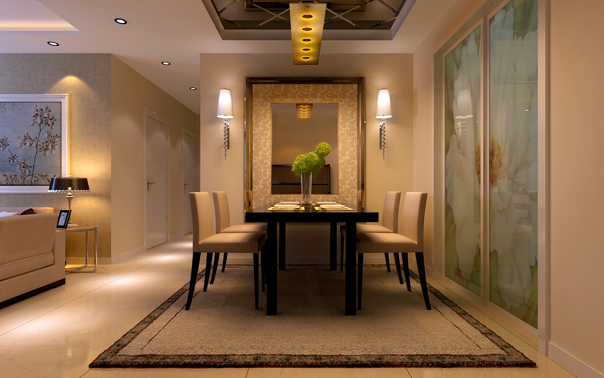 济南文华园130平旧房翻新简欧风格装修设计