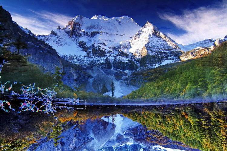 工作烦了就去旅行吧,稻城亚丁蓝色星球下最后一片净土