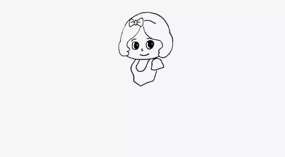 美人鱼简笔画和公主简笔画,简笔画入门100张公主简笔画