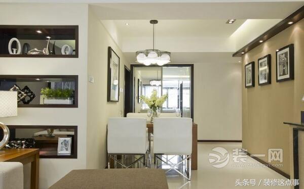 邯郸美的景观城装修风格,美的城119平三室长方形装修效果