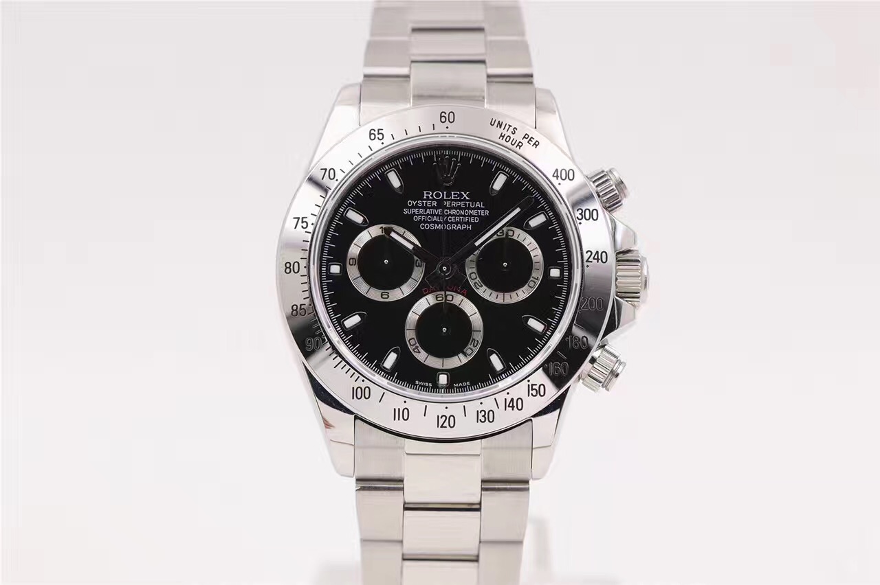 劳力士宇宙计型迪通拿黑钢迪,劳力士宇宙计型迪通拿真假对比