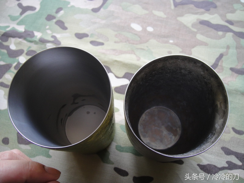 日本雪峰双层钛杯,高颜值的钛杯