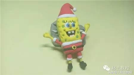 用彩泥做的海绵宝宝动画片,用彩泥做个海绵宝宝