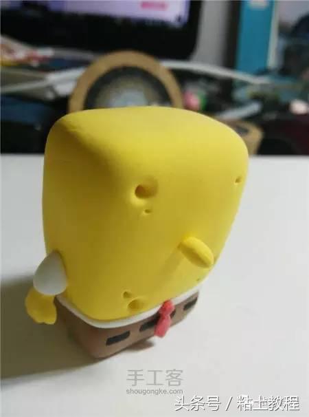 用彩泥做的海绵宝宝动画片,用彩泥做个海绵宝宝