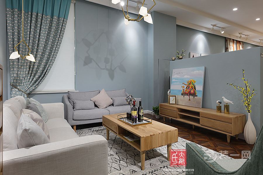 杭州楼顶阳光房装修效果图,翡丽湾简约装修风格全屋效果图