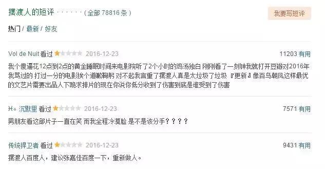 张涵予评价,抢红电影吐槽