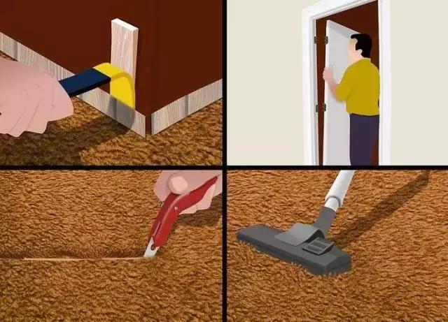 地毯的安装步骤,整块地毯安装教程