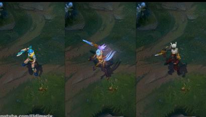 LOL锐雯三大皮肤评测，天使之刃QA竟是最强