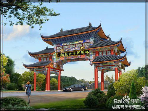 门楼砖雕牌坊设计,门楼牌坊设计