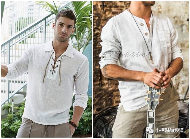 青年男士简约休闲风夏季穿搭,男士高级感亚麻风穿衣搭配