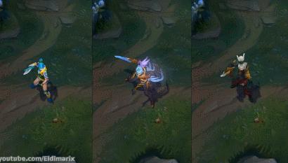 LOL锐雯三大皮肤评测，天使之刃QA竟是最强