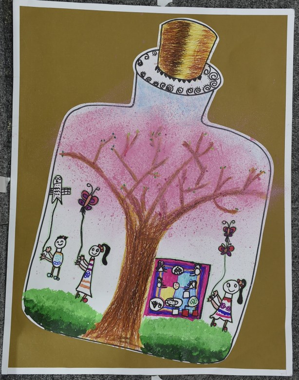 我心中的小学绘画获奖作品,我心中的校园绘画优秀