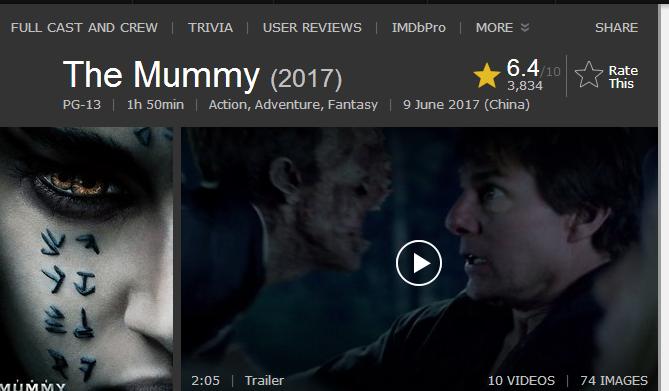 新木乃伊上映,漫威新电影木乃伊
