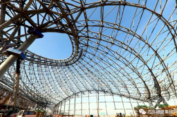 北京大兴国际机场网架视频,北京超大看台搭建
