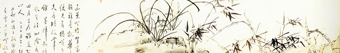 有关梅兰竹菊的中国国画作品,国画梅兰竹菊