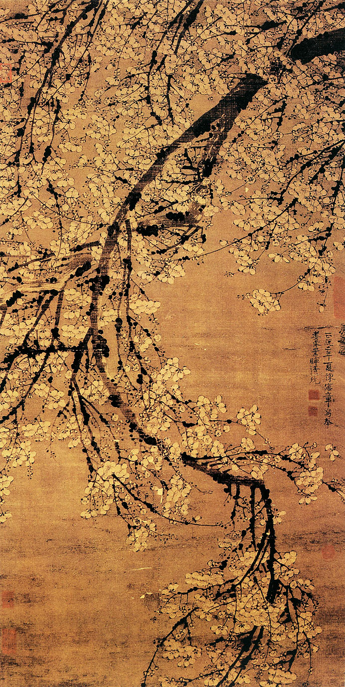 有关梅兰竹菊的中国国画作品,国画梅兰竹菊