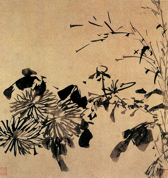 有关梅兰竹菊的中国国画作品,国画梅兰竹菊