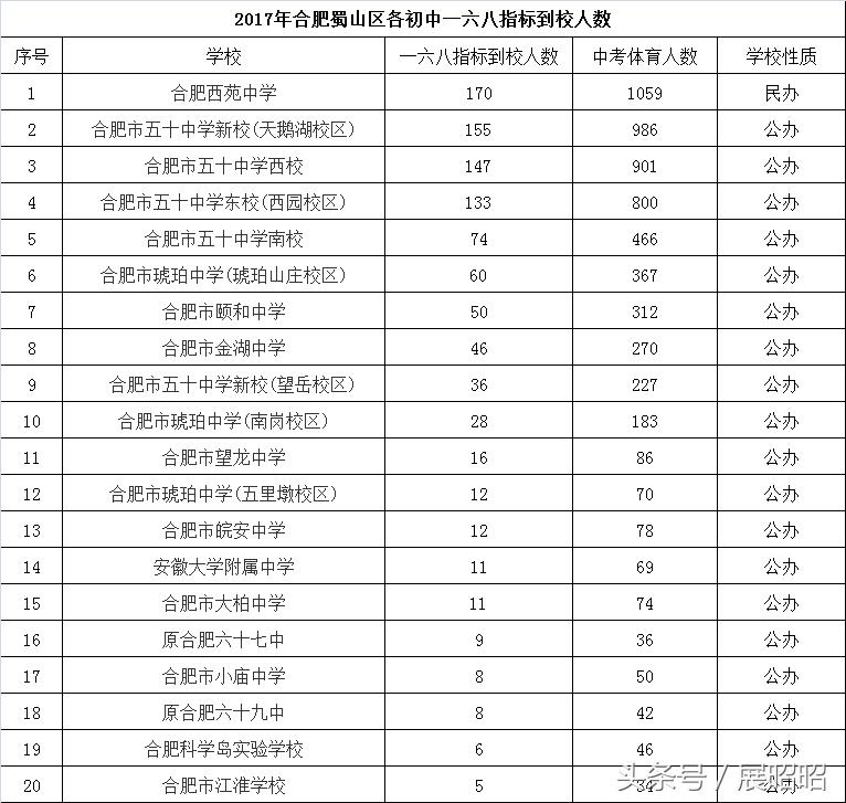 蜀山区公办初中示意图,合肥蜀山初中有哪些