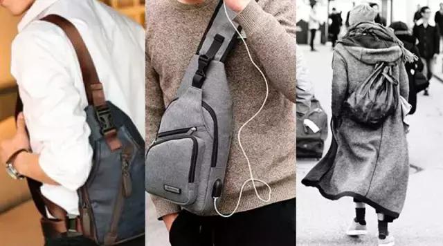 真皮单肩包男士手提包休闲潮流,男士单肩包斜挎包型男