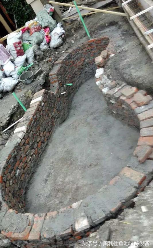 简单实用小庭院鱼池,庭院鱼池改造设计图片