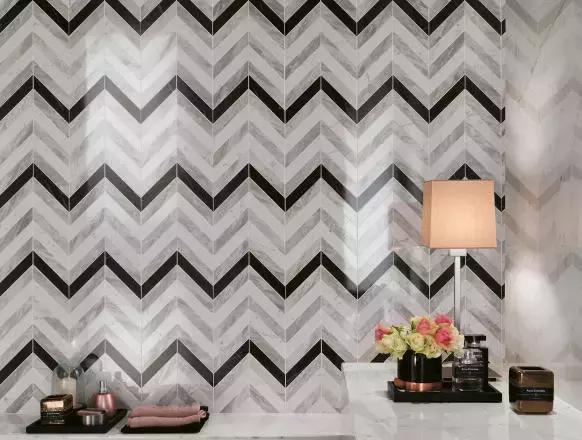 三角形地砖与多边形地砖,三角形瓷砖铺成的图形