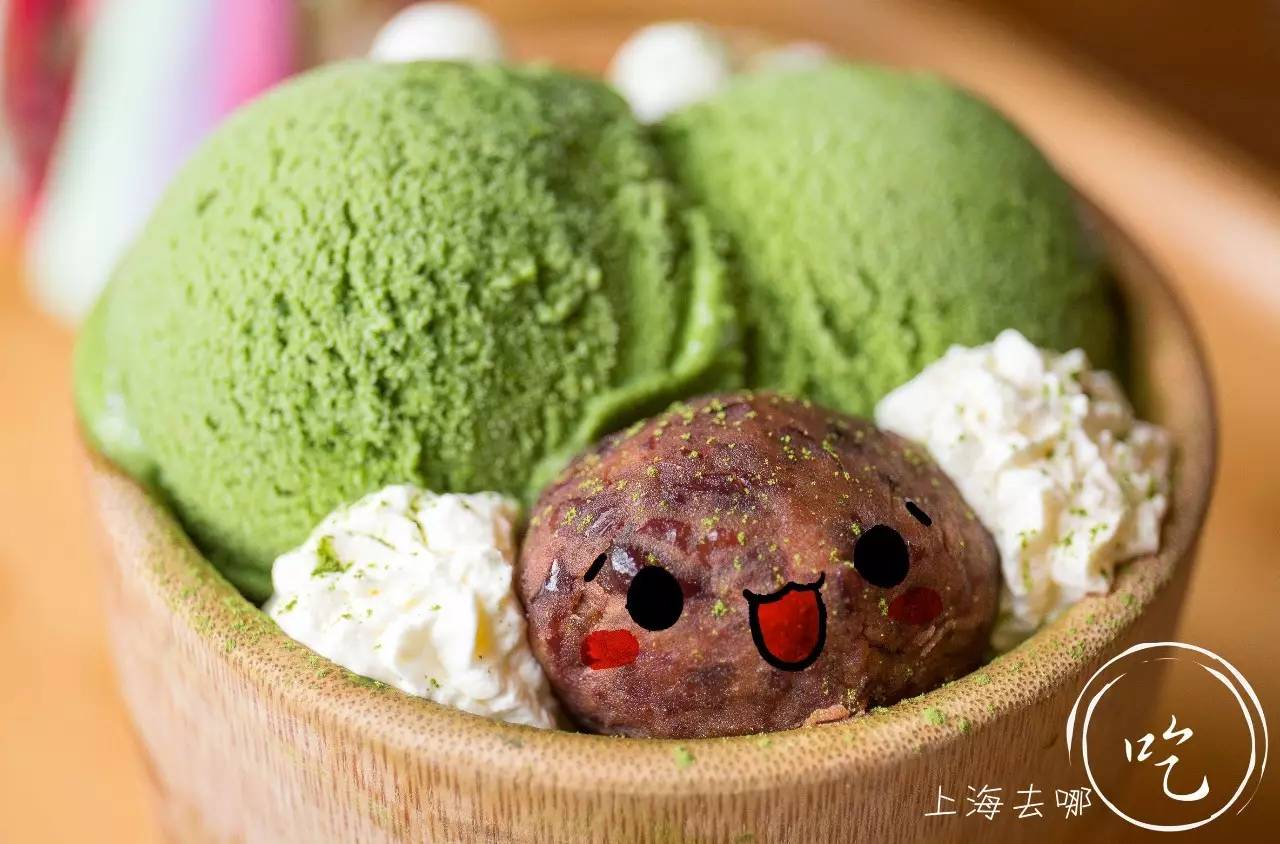 颜值*党**与抹茶控的终极绝杀！火爆ins的24k金箔冰淇淋终于来魔都啦！