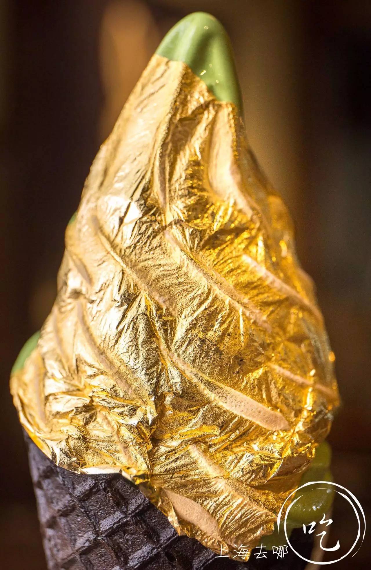 颜值*党**与抹茶控的终极绝杀！火爆ins的24k金箔冰淇淋终于来魔都啦！