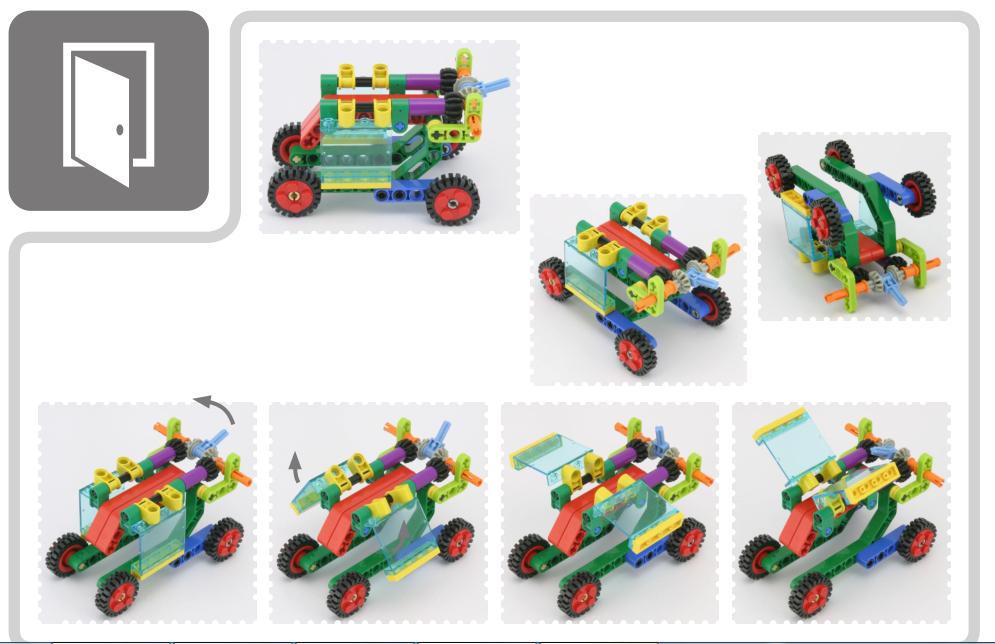 乐高门拼装教程,乐高门制作