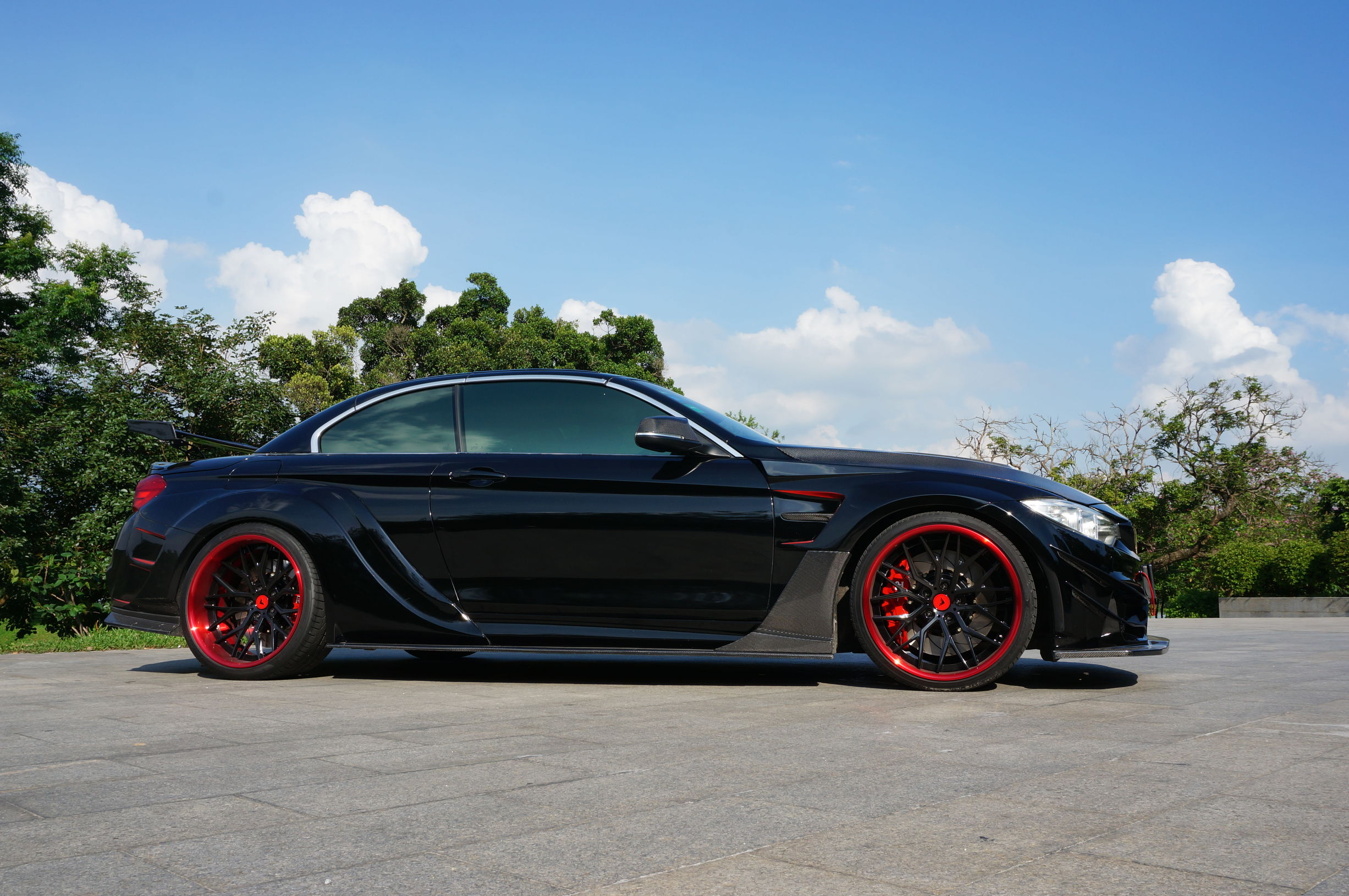 宝马428i运动套装改装黑武士,宝马428四门黑武士