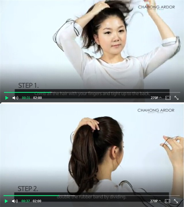 甜甜圈丸子头的盘发视频教程,盘发简单好看教程夏季短发