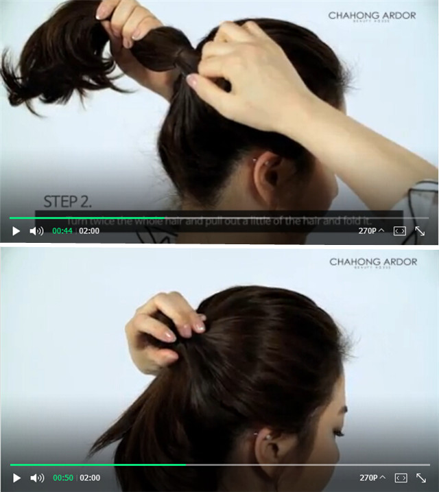 甜甜圈丸子头的盘发视频教程,盘发简单好看教程夏季短发