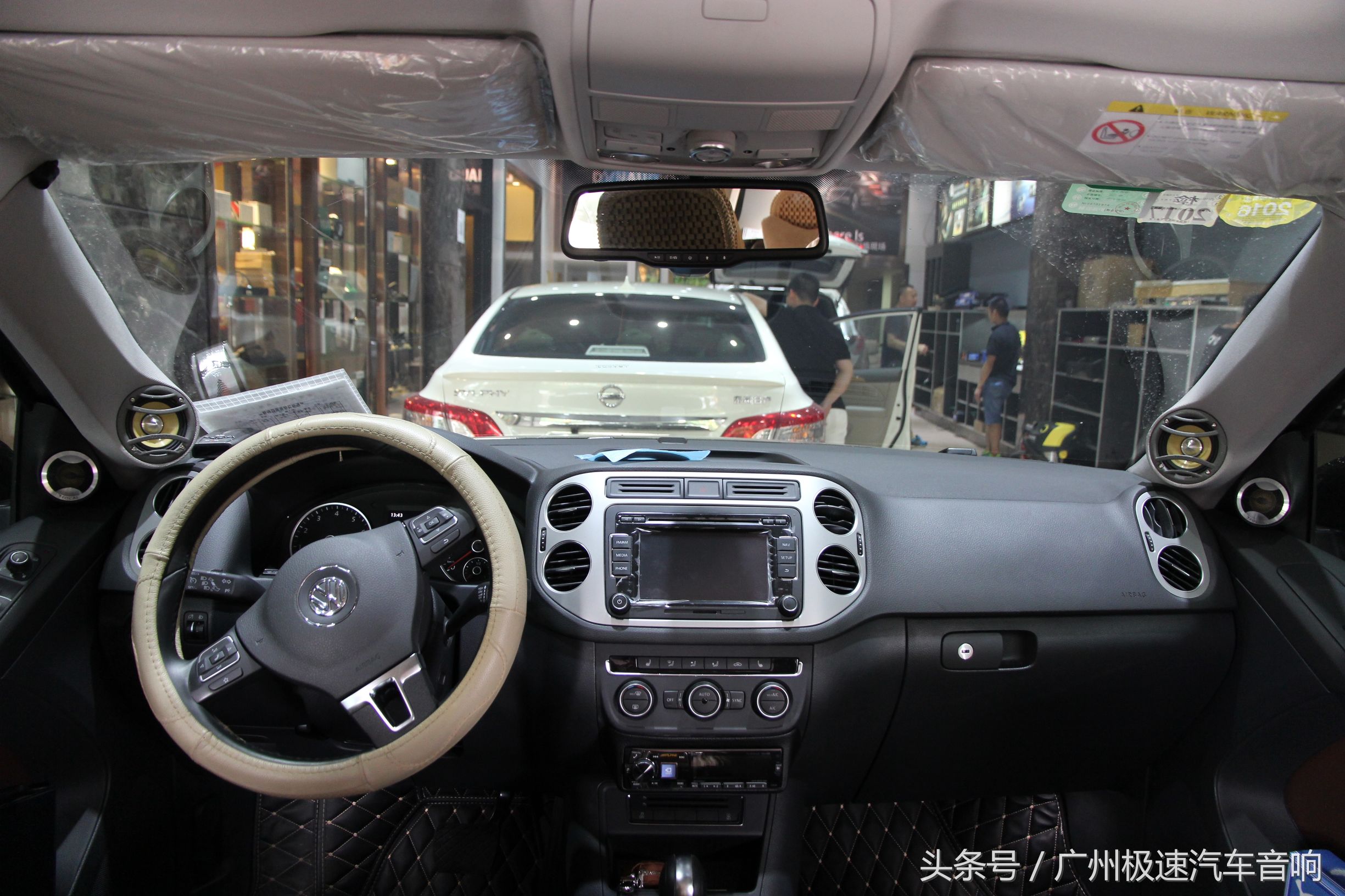 大众途观改音响,老途观更换2万元的音响