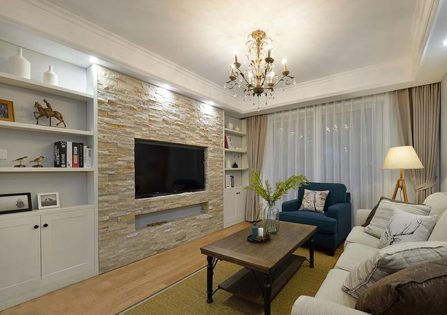 电视背景墙大理石花色,电视背景墙红砖元素欣赏