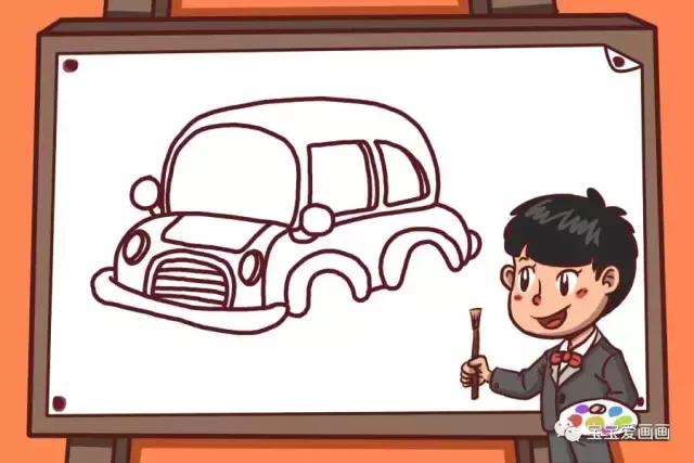 宝宝认识的交通工具简笔画,儿童简笔画入门小汽车0-3岁