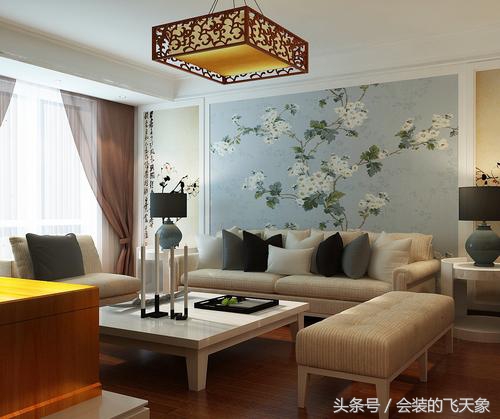 浑南金地檀府装修风格,92平米的小户型现代简约背景墙