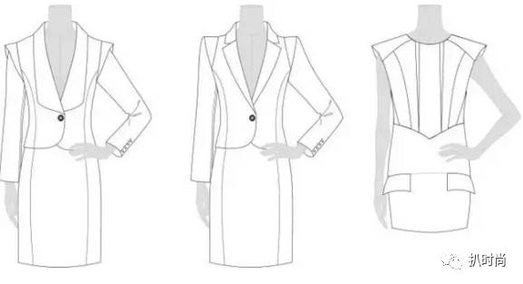 服装版型知识大全,服装外廓型的种类及其特点