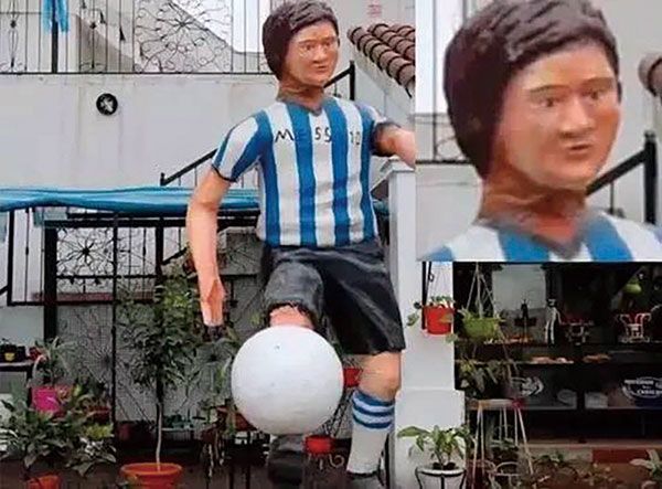 这些体坛风云人物看到自己的雕像都哭了，C罗不能更吃藕了！