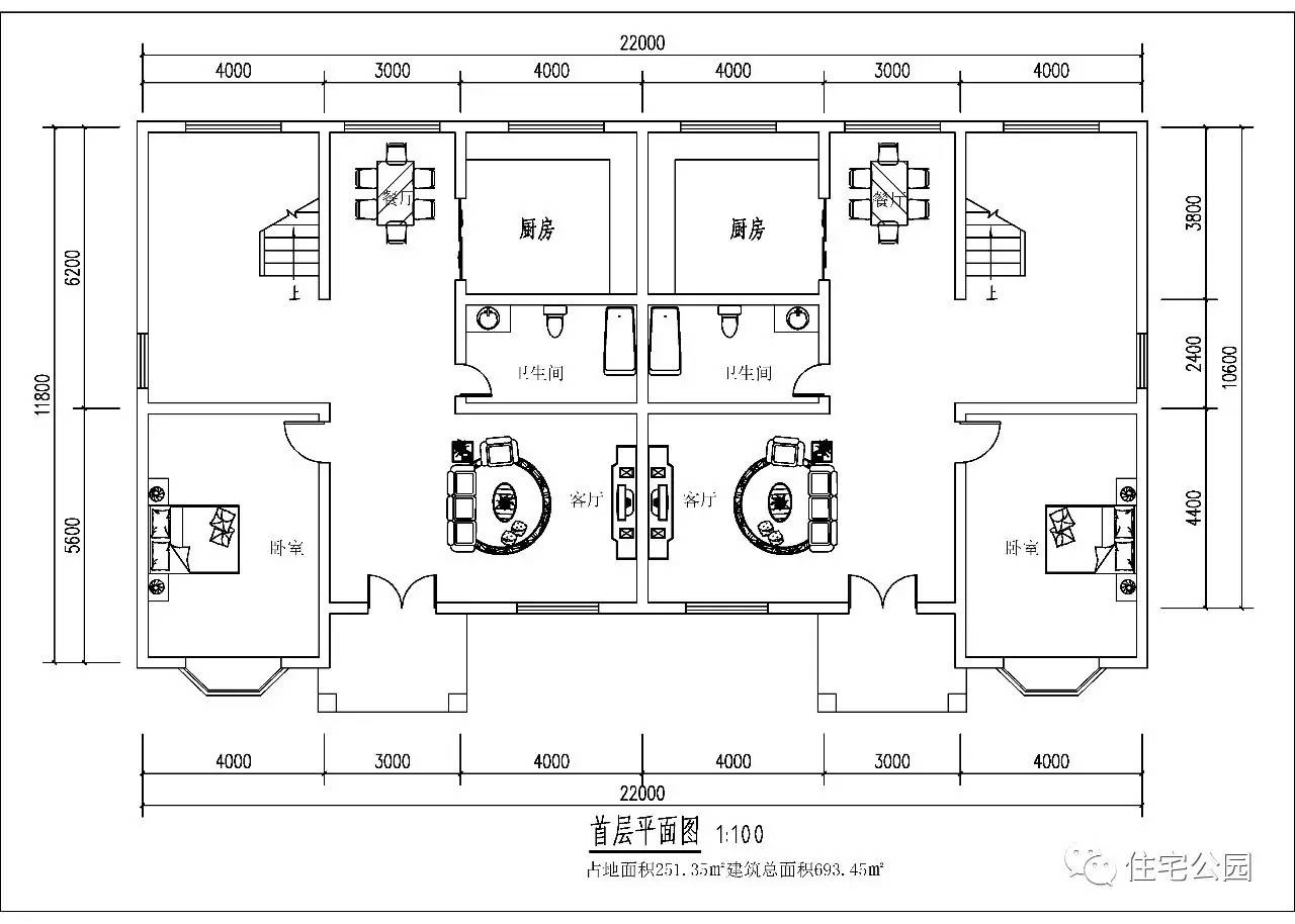 农村自建房双拼别墅4层,双拼自建房如何改为独栋