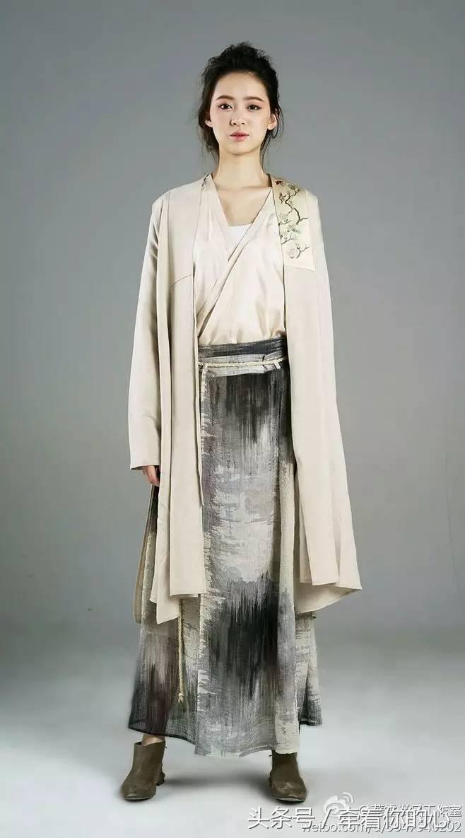 原创汉服女正品对襟齐腰襦裙,汉服对襟连衣裙