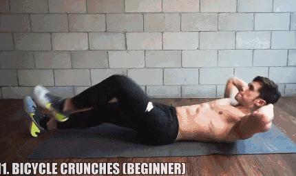 腹肌训练教程七天练出腹肌马甲线,女生练马甲线最有效方法瑜伽垫