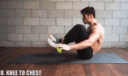 腹肌训练教程七天练出腹肌马甲线,女生练马甲线最有效方法瑜伽垫