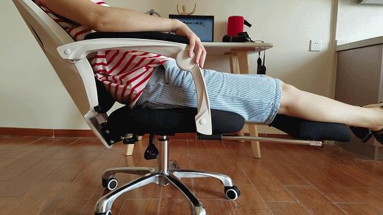 宽大舒适稳定电脑椅,可躺可坐懒人电脑椅