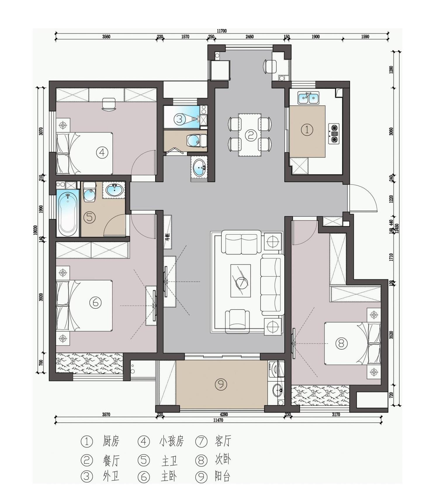 室内设计70平现代简约,简约又耐看的室内设计
