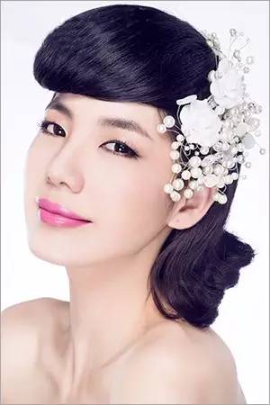 新娘短发造型全身,短发新娘造型图片大全