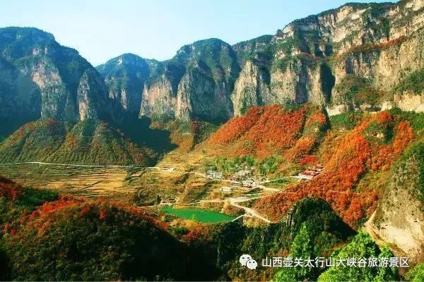 深秋太行山大峡谷风景区,安阳市太行山大峡谷冬景