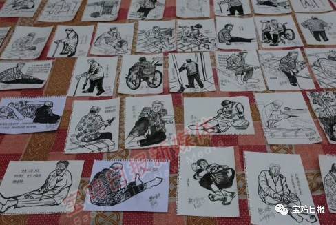 宝鸡79岁老人画,七旬老人手绘画作品