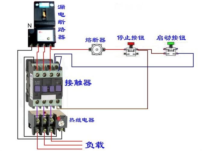 断路器线圈与电表接线图,三相四线制电表和断路器接线图