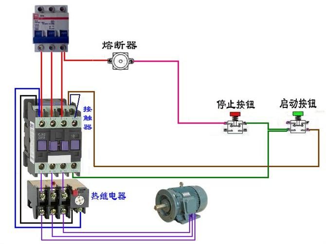 断路器线圈与电表接线图,三相四线制电表和断路器接线图